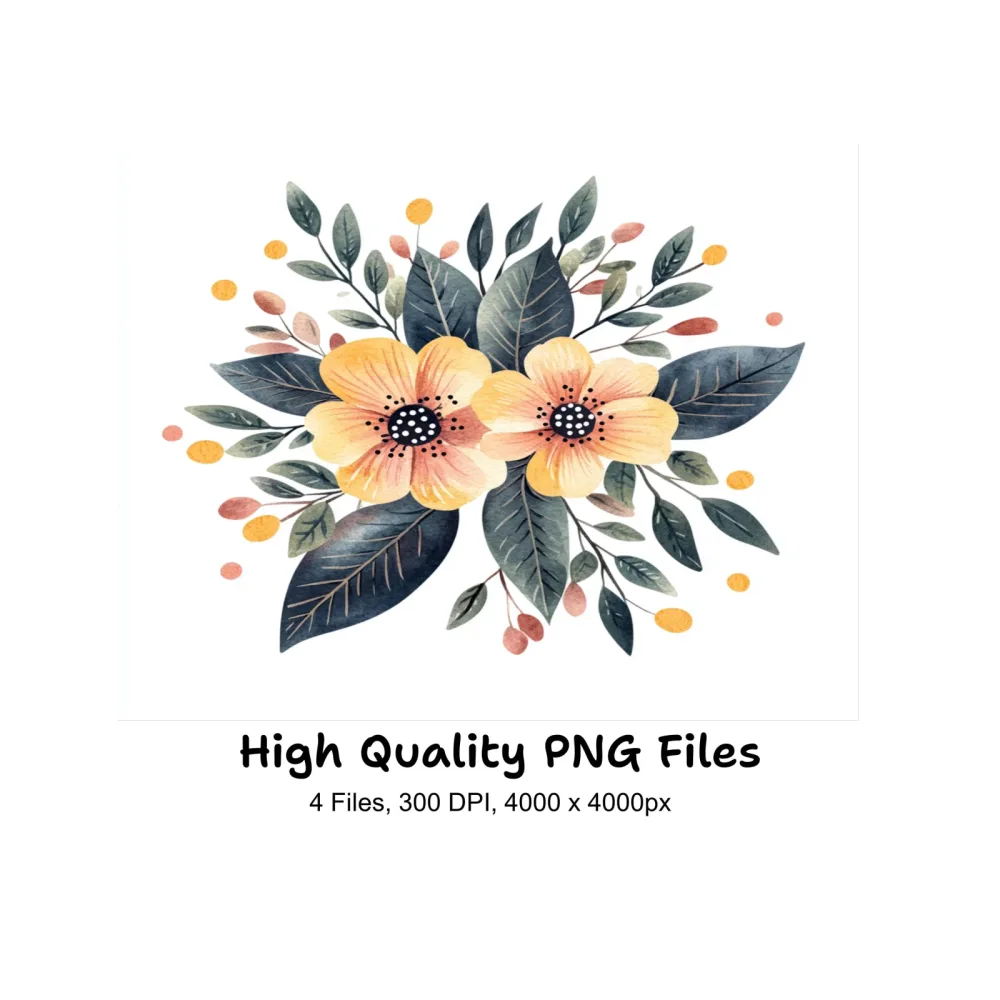 Floral Clipart Bundle