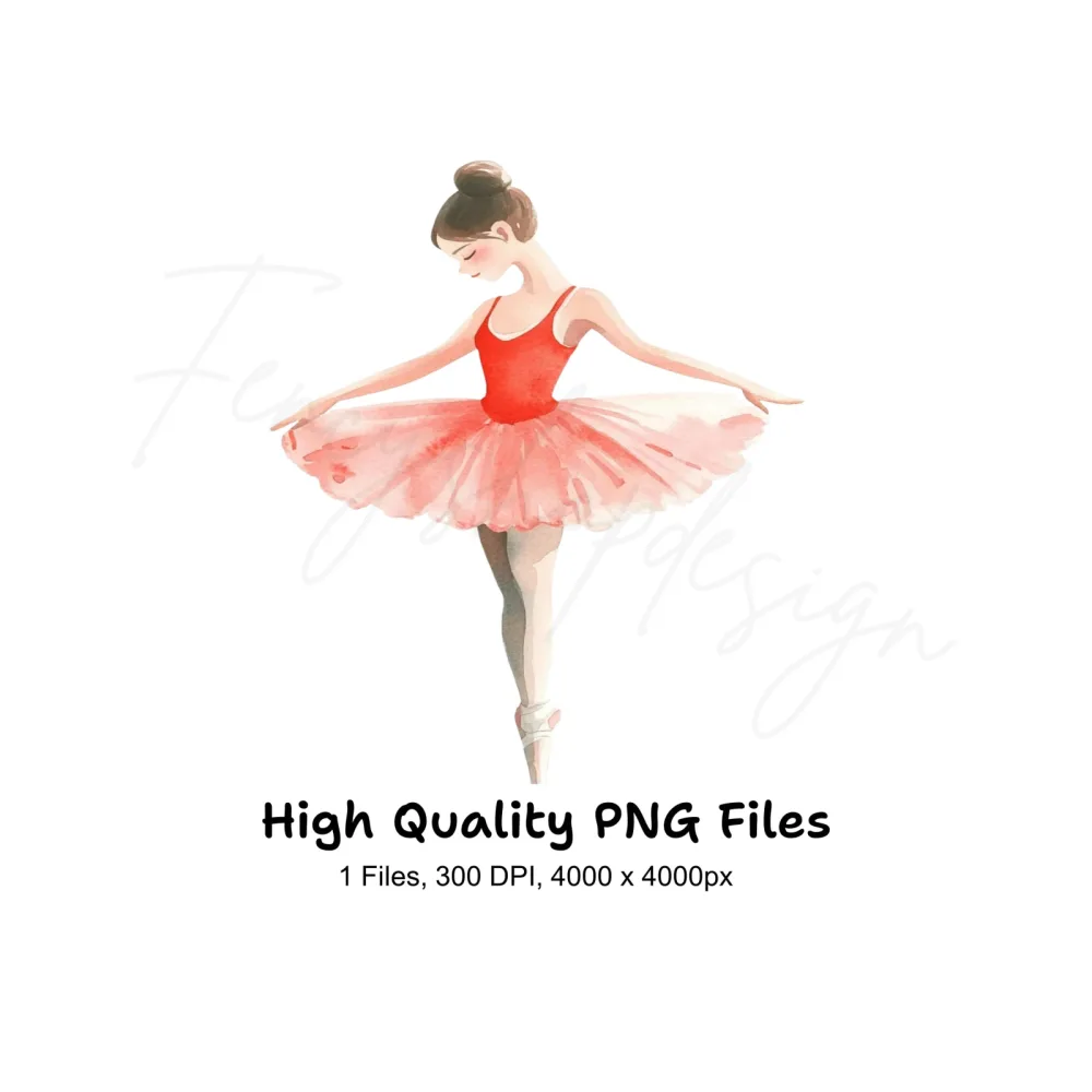 Graceful Ballerina Clipart Bundle