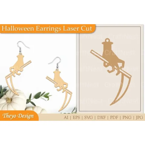 Halloween Earrings SVG Bundle