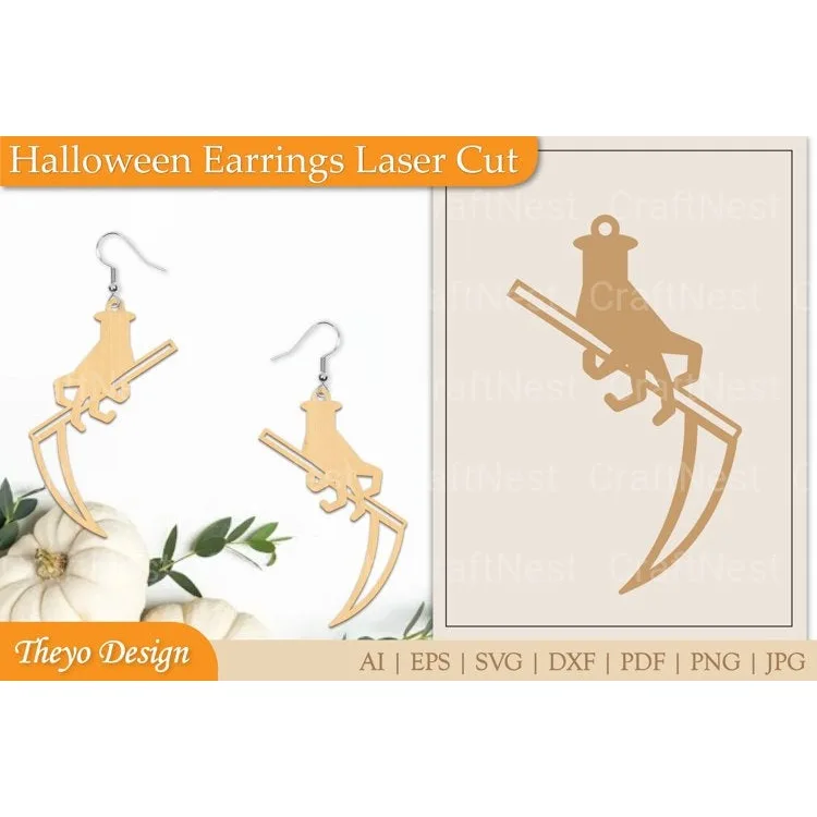 Halloween Earrings SVG Bundle
