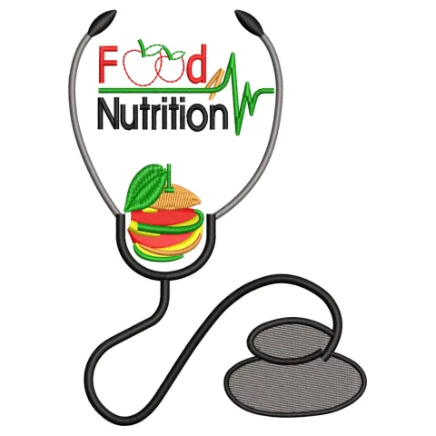 Food Nutrition Embroidery Design