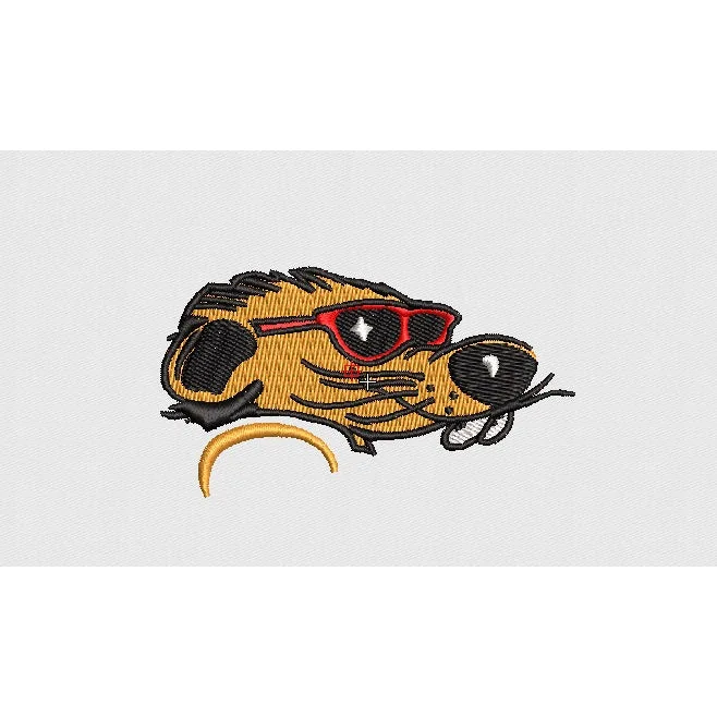 Rats Embroidery Design