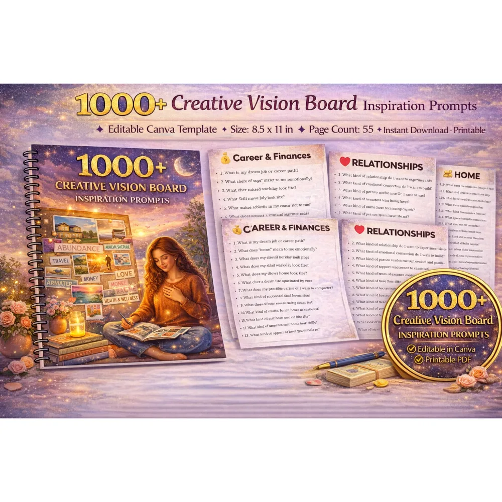 Creative Vision Board Inspiration Prompts