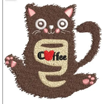 Cat Embroidery Design