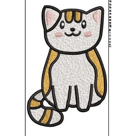 Cat Embroidery Design