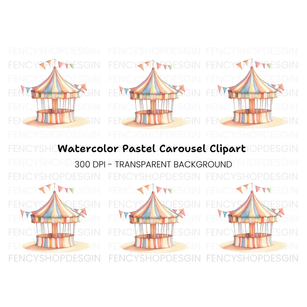Circus Tent Clipart Bundle