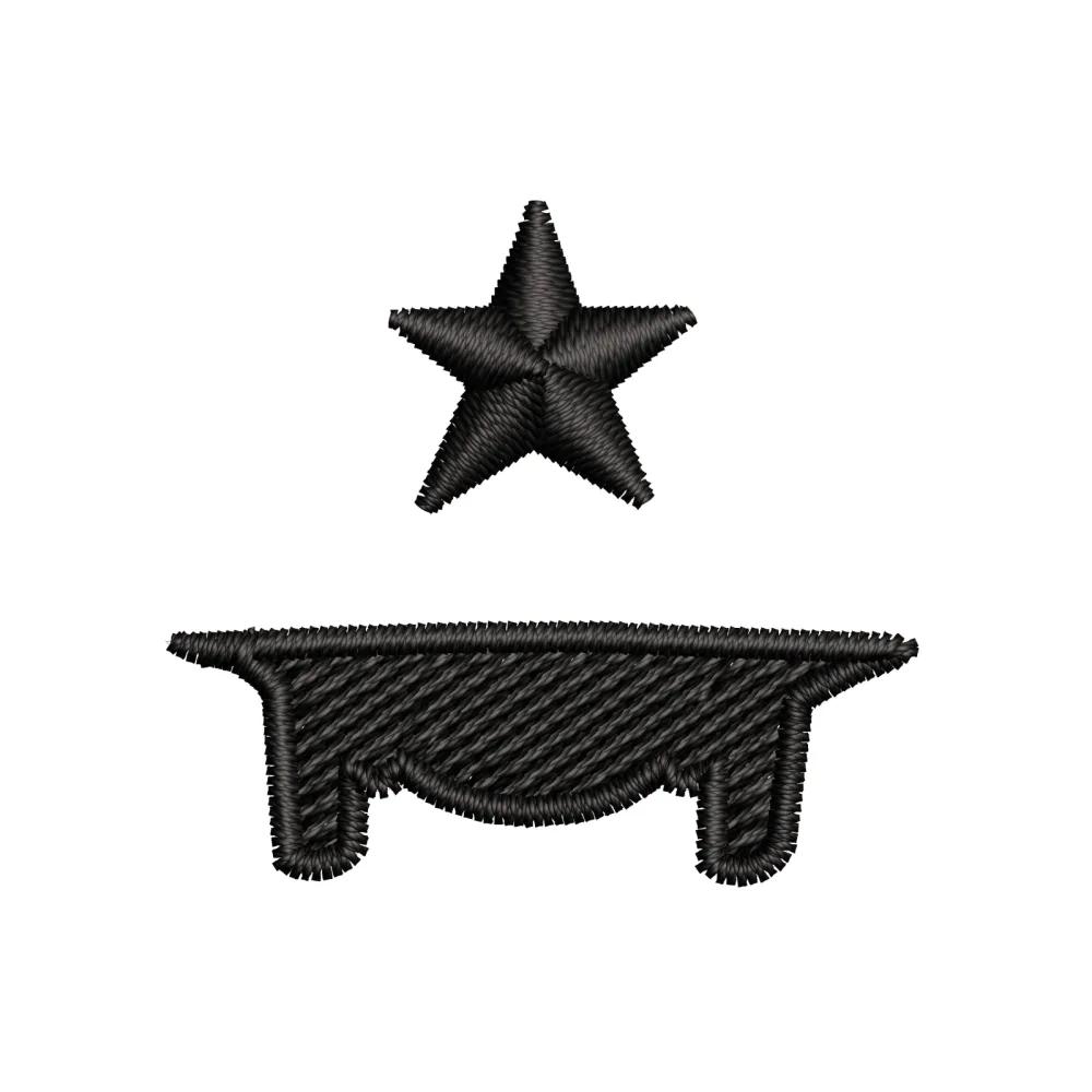 Table Star Embroidery Design
