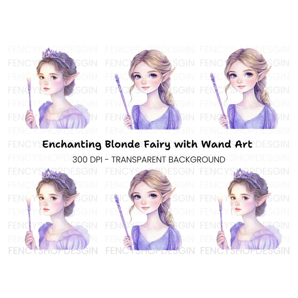 Enchanting Elf Fairy Clipart Bundle