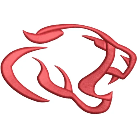 Lion Face Embroidery Design