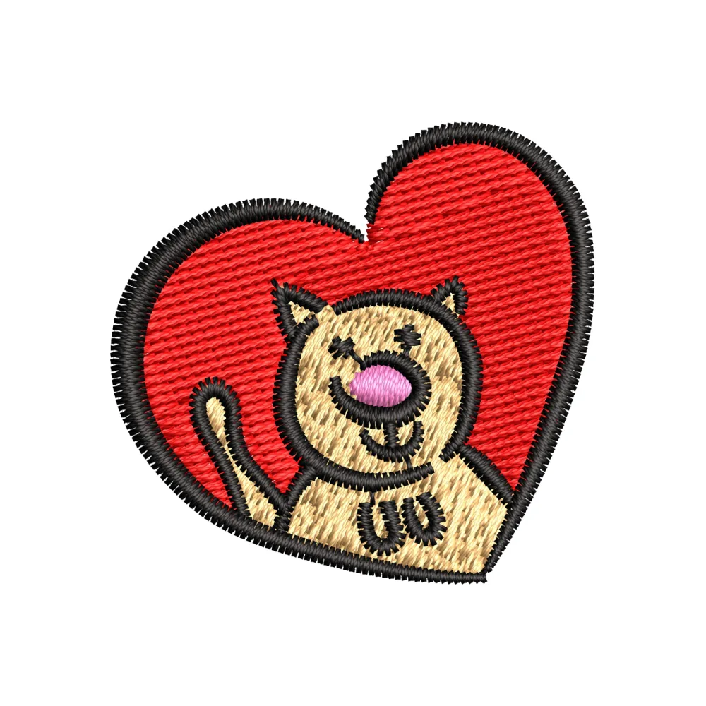 Cat Embroidery Design