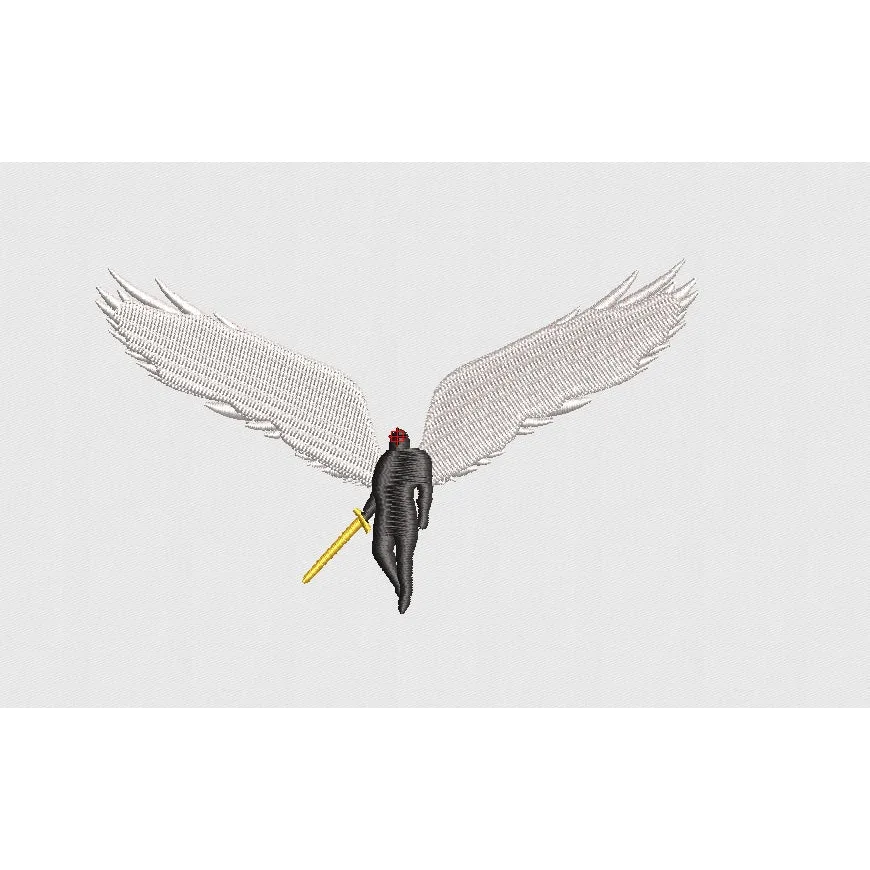 Wing Embroidery Design