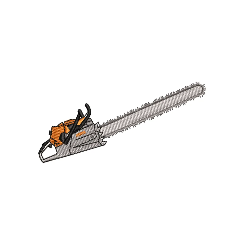 Wood Cutter Embroidery Design