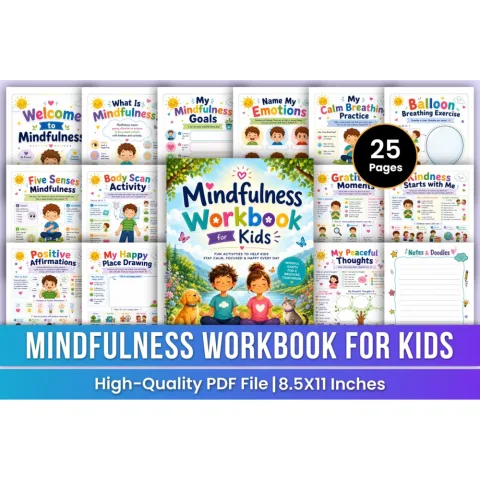 Mindfulness For Kids Workbook