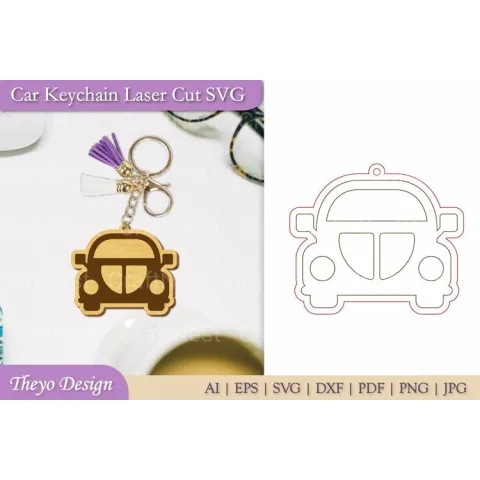 Car Key Chain SVG Bundle