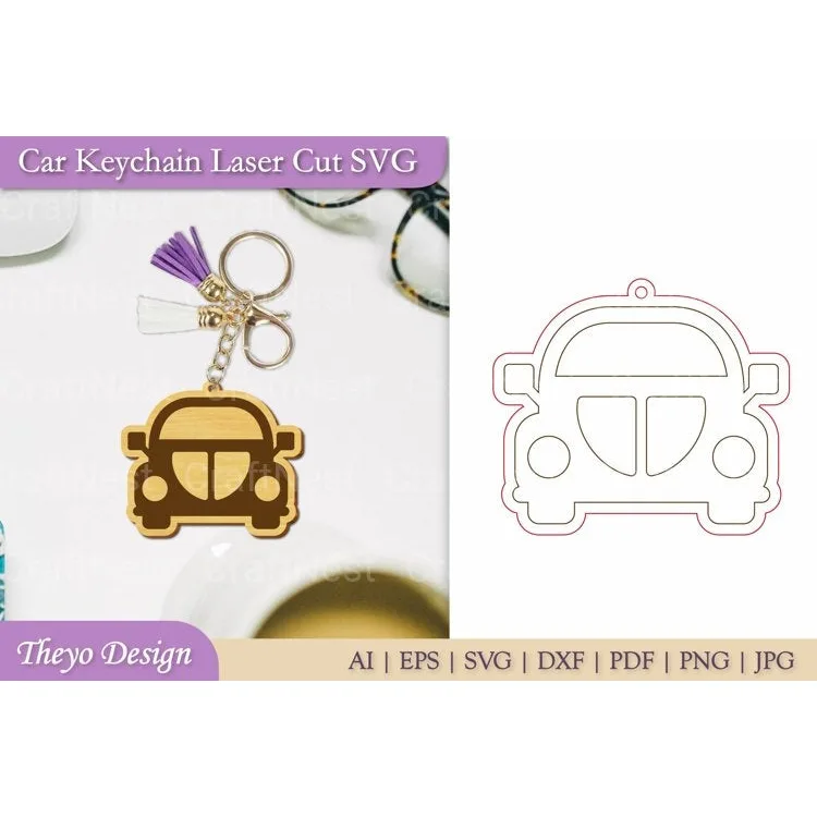 Car Key Chain SVG Bundle