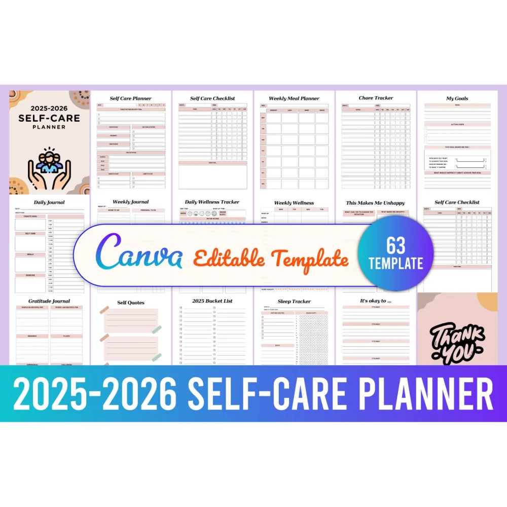Self Care Planner