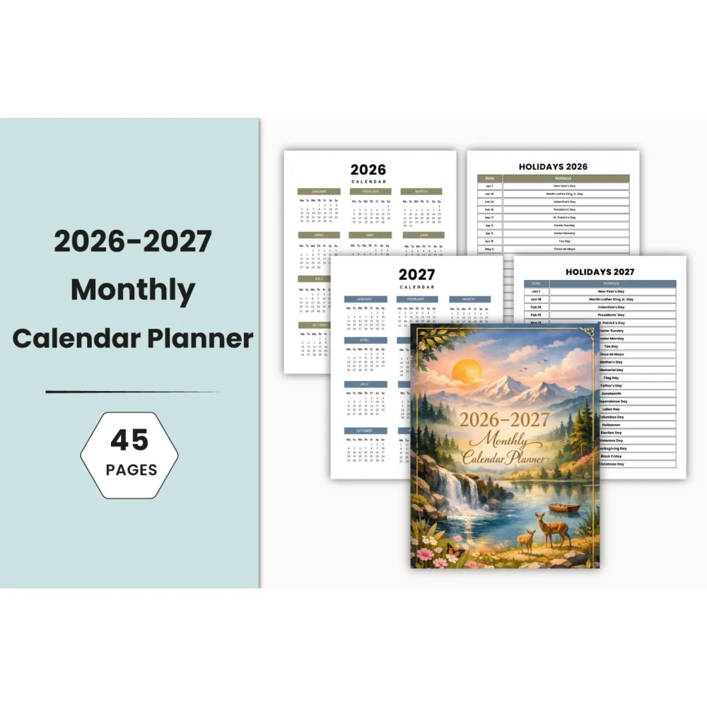 Monthly Calendar Planner