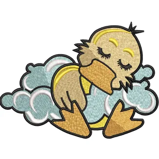 Duck Baby Embroidery Design
