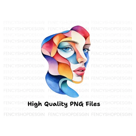 Abstract Faces Clipart Bundle