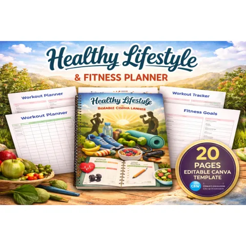 Healthy Lifestyle Fitness Planner