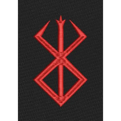 Sacrifice Emblem Red Mark Embroidery Design