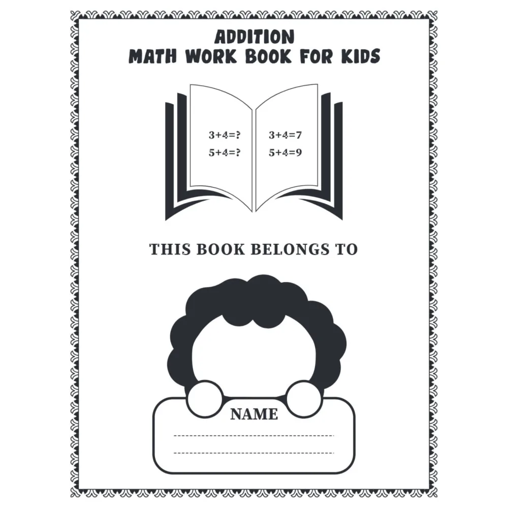 Addition Math Workbook for Kids