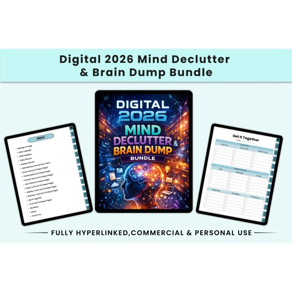 Mind Declutter Brain Dump Journal