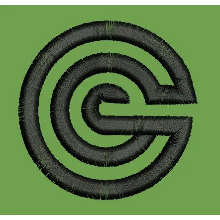Spiral Monogram G Embroidery Design