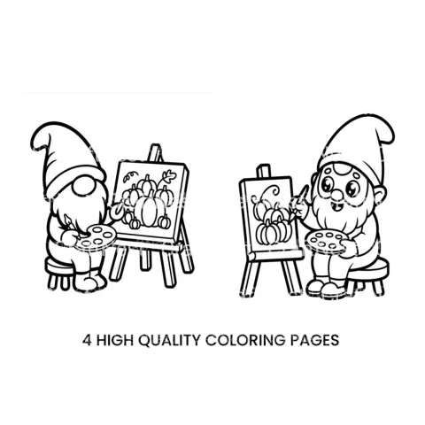 Gnome Artists Coloring Books