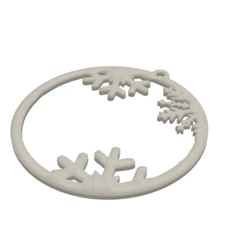 Snowflake Sphere 3D Print STL File