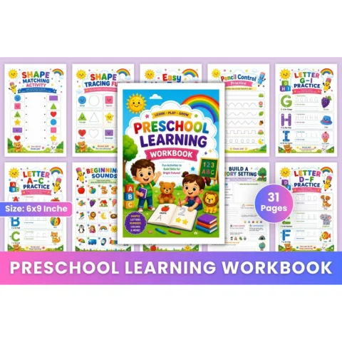 Preschool Learning Workbook
