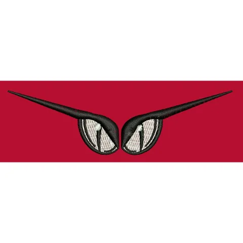Stylized Eyes Embroidery Design