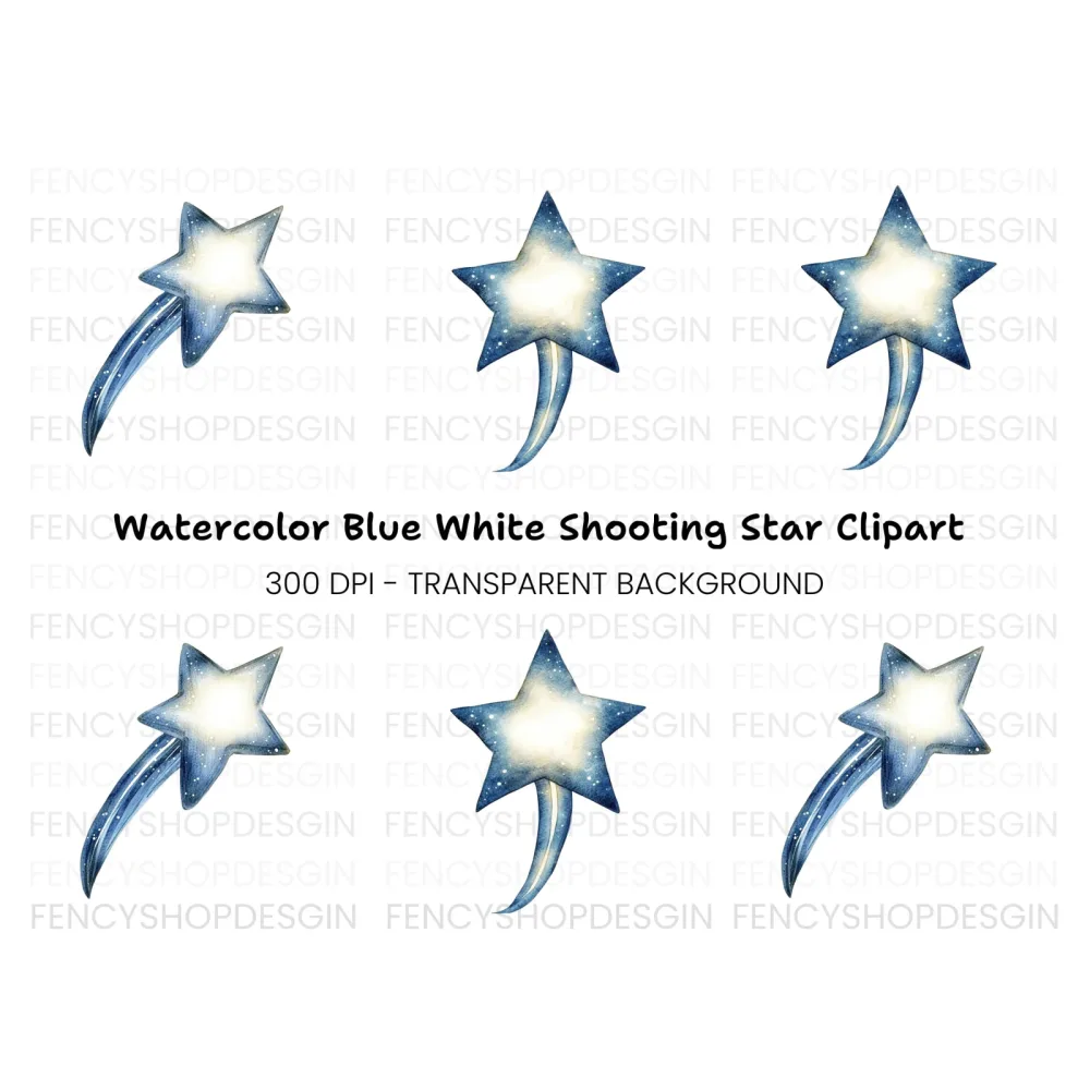 Shooting Stars Clipart Bundle