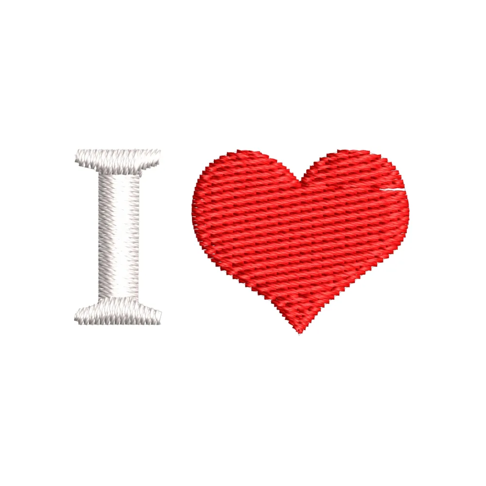 I Love Embroidery Design