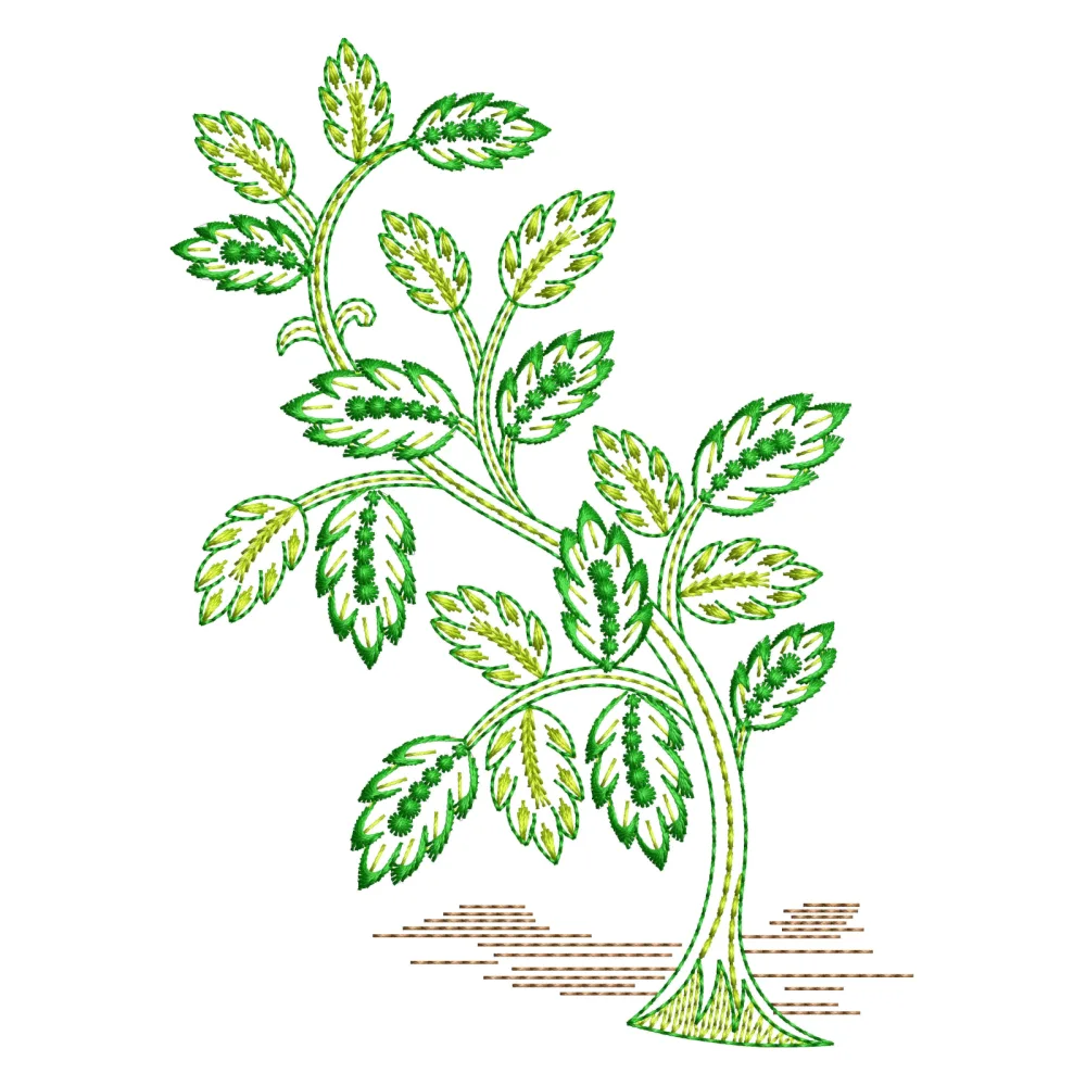 Plant Artstar Embroidery Design