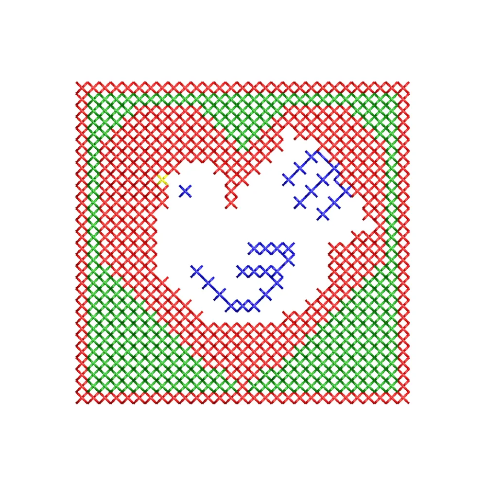 Dove Cross Stitch Embroidery Design