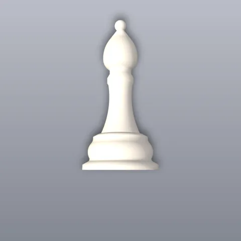 Chess Bishop 3D Print STL File