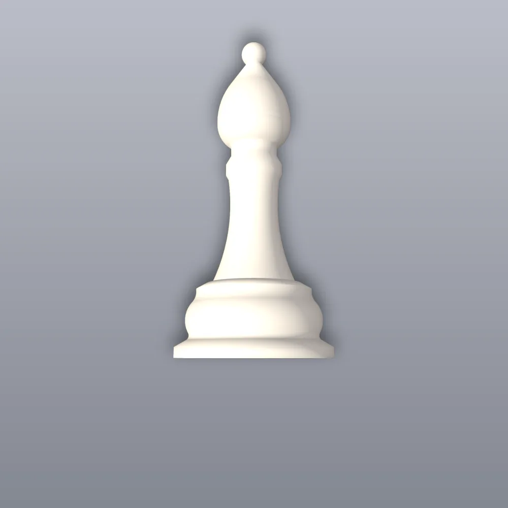 Chess Bishop 3D Print STL File