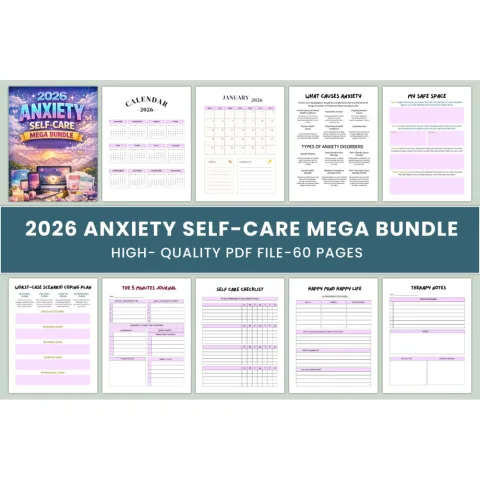 Anxiety Self-Care Mega Journal