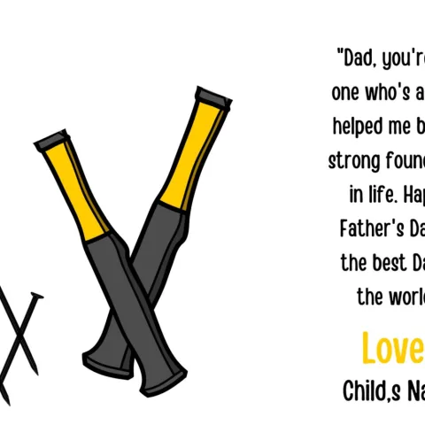 Father's Day Footprint Art Printable
