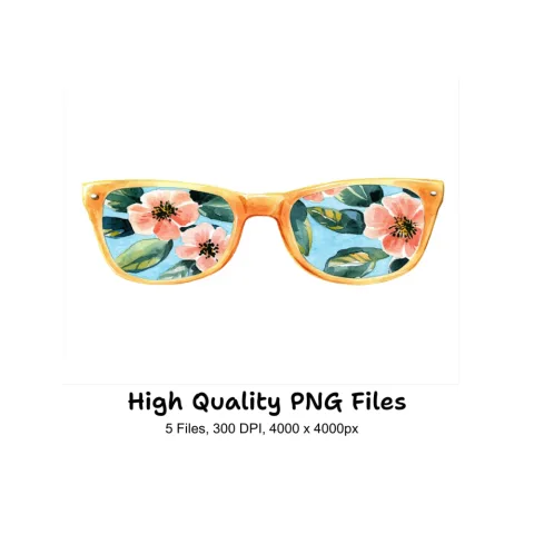 Summer Sunglasses Clipart Bundle