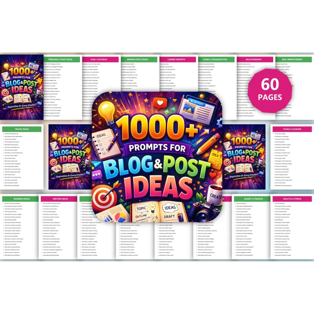Blog Post Ideas and Prompts