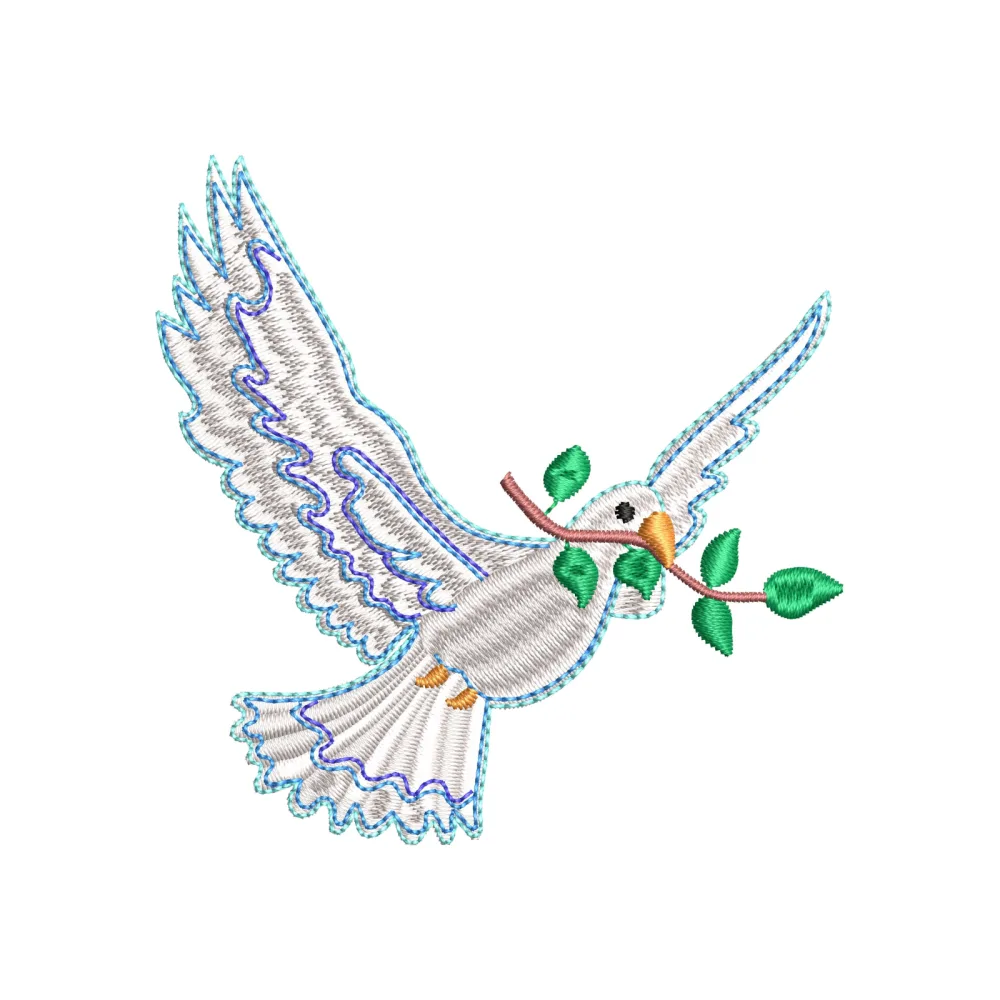 Dove Embroidery Design