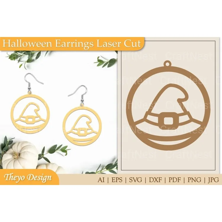 Halloween Earrings SVG Bundle