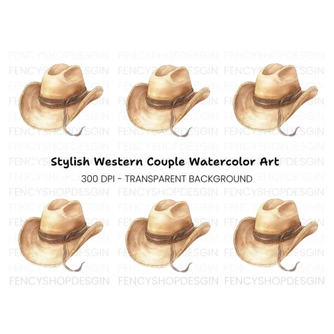 Cowboy Hat Clipart Bundle