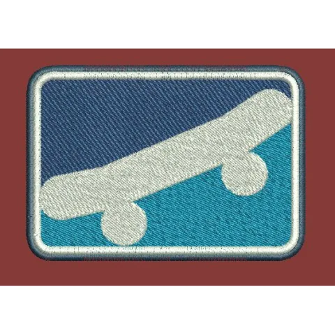 Skateboard Embroidery Design