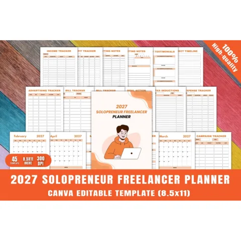 Solopreneur Freelancer Planner