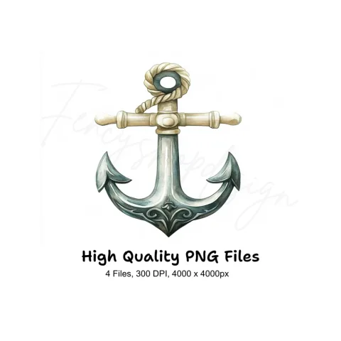 Vintage Anchor Clipart Bundle