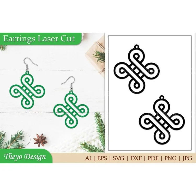 Earrings Laser Cut SVG Bundle