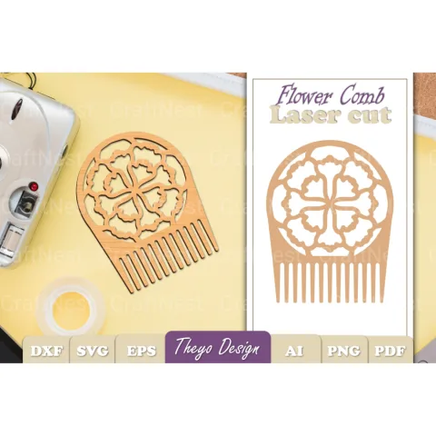 Comb Flower SVG Bundle